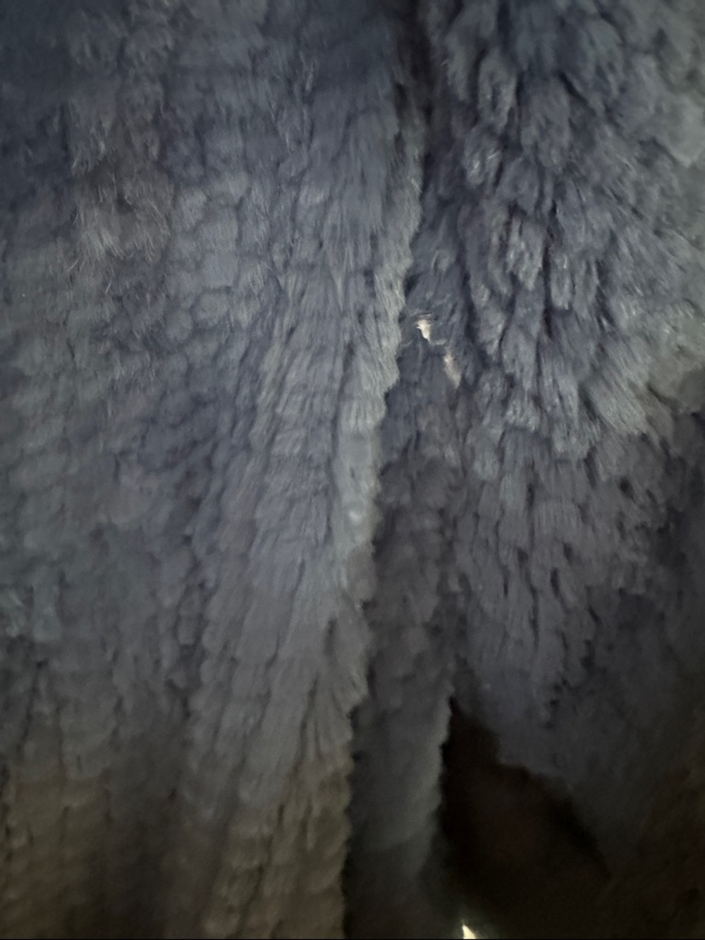Belle Fare Navy Faux Fur Jacket - Women - Picture 3 of 11